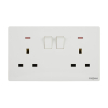 Tronic Twin Switch Socket with Neon