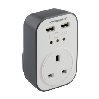 Tronic Power Guard with 2 USB Ports 13Amps