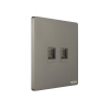 Tronic 2 Gang Data Socket