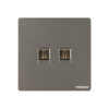 Tronic 2 Gang Data Socket