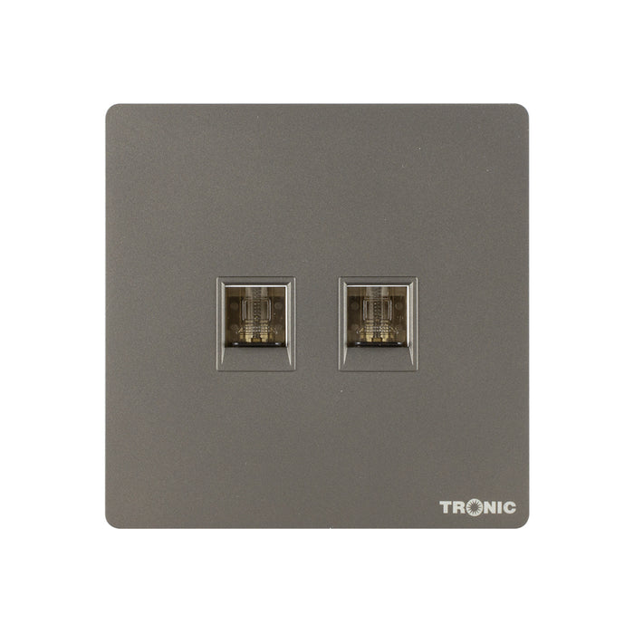 Tronic 2 Gang Data Socket 3 Tronic 2 Gang Data Socket