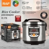 RAF Rice Cooker 5L 900W, Multi Function Menu, Constant Temperature, 24 Hour Timer, Fry, Heat, Steam, Bake & Stew R.178