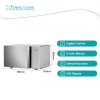 Hisense Microwave 26L 700W Solo Digital, 6 Power Levels, Touch Display, Handle, Mirror Finish H26MOMS5H