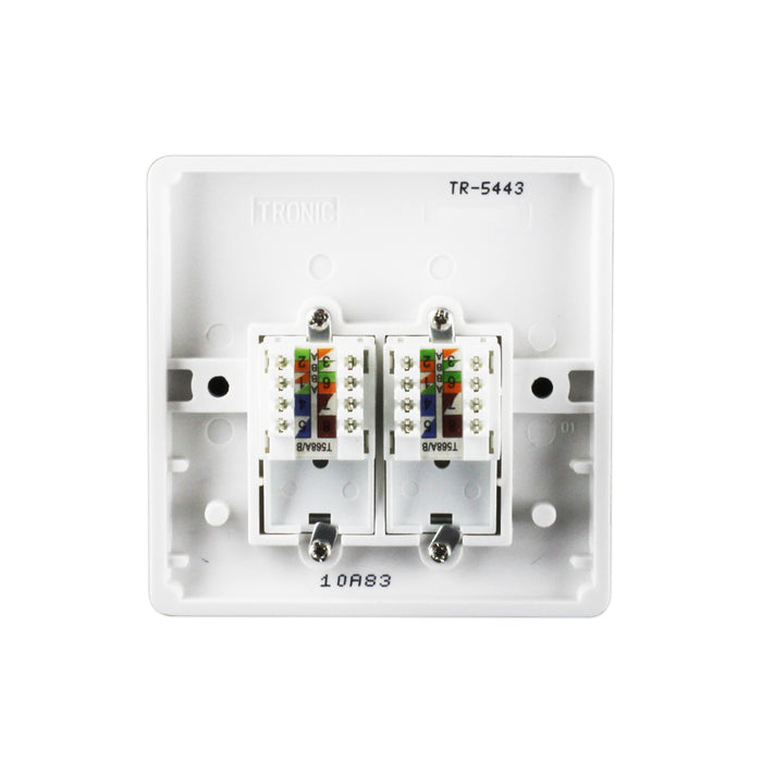Tronic 2 Gang Data Socket 3 Tronic 2 Gang Data Socket