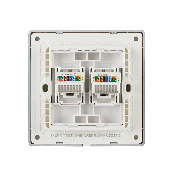 Tronic 2 Gang Data Socket 8 Tronic 2 Gang Data Socket