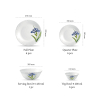 La Opala Dinner Set Royal Iris Classique 38 Pieces LR038