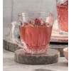 Pasabahce Safir Mugs 250ml 6pcs Crystal Look, Refined Design, Dishwasher Safe 55713