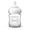 Philips Avent Bottle Natural Glass 120ml/4oz 1 Hole 0m+ 051/17