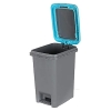 Apex Push and Pedal Dustbin 6.5l Capacity Plastic Lightweight Unbreakable 450445