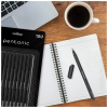 Pentonic Ballpen Smart and Elegant Pentonic, Super Long Lasting Ink, Nickel Silver Tip, Smooth and Smart Grip for Supreme Comfort Blue, Black and Red 10pcs