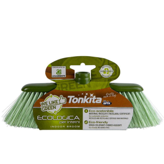 Tonkita ECO Green Indoor Broom + Handle TK670 Set of 3