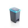 Apex Push and Pedal Dustbin 6.5l Capacity Plastic Lightweight Unbreakable 450445