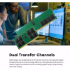 Transcend Desktop Memory Module - 16GB RAM DDR5 5600, U-DIMM, 1Rx8 Configuration, 1.1V, JM5600ALE-16G.