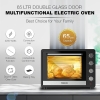 Nikai Oven Electric 65l with Rosting Fuction 4 Knobs Control 2200w NT6500SRC2 120 Mins Timer Convection Function Stainless Steel Heating Elements Inner Light Double Glass Panel