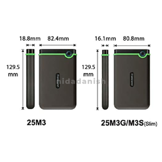 Transcend USB External Hard Drive 2TB 3.0