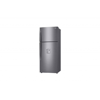 LG Refrigerator 438L Double Door Top Freezer Linear Cooling, Door Cooling, Fresh 0 Zone, Smart Inverter Linear Compressor, Hygiene Fresh, Smart ThinQ, Platinum Silver GL-T652HLCM