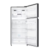 LG Refrigerator 506L Double Door, Top Freezer with Inverter Linear Compressor, Door Cooling+™, Hygiene Fresh+™ Black Glass GC-C702SGGU