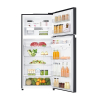 LG Refrigerator 506L Double Door, Top Freezer with Inverter Linear Compressor, Door Cooling+™, Hygiene Fresh+™ Black Glass GC-C702SGGU