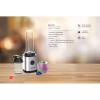 Nikai Blender Smoothie Maker with 600ml Tritan Bottle and 400ML Tritan Bottle 300W NB202ST 4 Stainless Steel Blades And Housing Tritan Drinking Bottle With Lid 2 Speed With Pulse