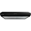 Westpoint Hood Cooker 60cm, 3-Speed Extraction, LED Lighting, Black Glass Finish WEQ-6517.PMN