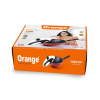 Orange Chinese Wok Non-Stick with Stainless Steel Lid ONSC024