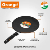Orange Non-Stick Concave Tawa 27cm 3.2mm with Sturdy Handle ONSC049