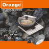 Orange Non-Stick Deep Kadai Stone Finish 24cm with Glass Lid Rockstar Series ONSC406