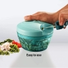 Pigeon Handy Chopper 4 in 1 Fruit and Vegetables 3 Blades 650ml Sturdy 3-Blade Design 14298-M