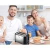 Nikai Toaster 2 Slice Browning Control 750W NBT555S1 Stainless Steel Panel On Plastic Housing With Cancel, Defrost And Reheat Functions Detachable Drip Tray