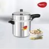 Pigeon Pressure Cooker 10l Deluxe Outer Lid Aluminium Sap 105 - Ergonomic Sturdy Handle Thermal Efficiency Special Alloy Safety Plug