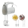 Kenwood Hand Mixer (Electric Whisk) 300W with 5 Speeds + Turbo Button, Twin Stainless Steel Kneader and Beater for Mixing, Whipping, Whisking, Kneading HMP20.000WH