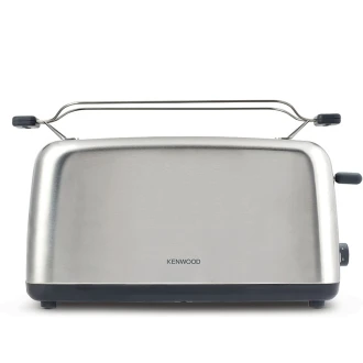Kenwood Toaster 4 Slice Browning Control Long Slots 1500w Ttm470 - Defrost Function 2 Long Slots Warming Rack 6 Browning Levels With Cord Storage