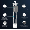 Nikai Garment Steamer 2L Tank Suit Hanger 2000W NGS892AB Overheat Protection 10 Steam Levels Double Aluminum Poles