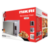 Nikai Microwave 30l Digital 5 Power Levels with Grill Function 1100w NMO300MDG Defrost By Timing And Weight Cooking End Signal Pull Handle Door Stainless Steel Panel