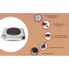 Nikai Hot Plate 188MM Single Steel Body 1500W NKTOE4N2 Overheat Protection System Power Indicator Light Adjustable Thermostat Control