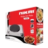 Nikai Hot Plate 188MM Single Steel Body 1500W NKTOE4N2 Overheat Protection System Power Indicator Light Adjustable Thermostat Control