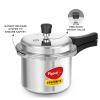 Pigeon Pressure Cooker 7.5l Deluxe Outer Lid Aluminium Sap 104 - Ergonomic Sturdy Handle Thermal Efficiency Special Alloy Safety Plug