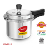 Pigeon Pressure Cooker 10l Deluxe Outer Lid Aluminium Sap 105 - Ergonomic Sturdy Handle Thermal Efficiency Special Alloy Safety Plug