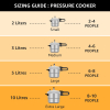 Pigeon Pressure Cooker 7.5l Deluxe Outer Lid Aluminium Sap 104 - Ergonomic Sturdy Handle Thermal Efficiency Special Alloy Safety Plug
