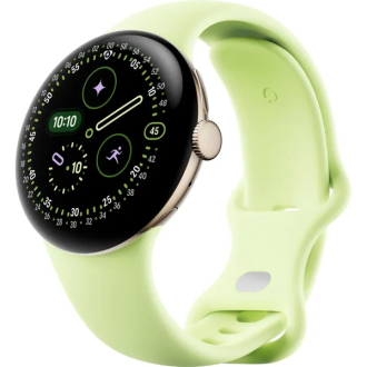Google Pixel Watch 4 Wi-Fi 41mm - Champagne Gold with Lemongrass Active Band