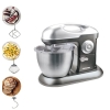 Nikai Kitchen Machine 6.5L Steel Bowl With Cover 1200W NSM650A Stainless Steel Bowl With Cover Metal Gear 3 Blades Whisk, Dough Hook & Beater 10 Speed With Pulse