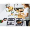 Nikai Gas Cooker 4 Burner Steel Built In Hob 50X45X25 NGH3005N Stainless Steel Auto Pulse Ignition System Heavy Cast Iron Pan Support Straight Flame