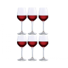 Ocean Wine Glass 6pc Lexington Red Wine 455ml Fine Rim Stemware 1019R16