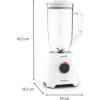 Moulinex Blender 2.8L Plastic Blender Jar with 2 Mills 600W, Grinder and Chopper, BlendForce XXL Jar Blender, 6 Powelix Blades, Leak Free Smart Lock 3-Point System, 2 Speeds, Pulse Function LM458127