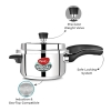 Pigeon Aluminium Pressure Cooker Set – 2L, 3L & 5L Outer Lid Durable Cookers for Fast Cooking SAP 12739