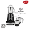 Pigeon Blender 1.5L Big Jar 1L Medium Jar 0.4L Chutney Jar Mixer Grinder Especial 3 Steel Jars 750w Sap 14075 Stainless Steel Blades For Tough Grinding Heavy Duty Motor Unbreakable Polycarbonate Lid For Convenient Grinding