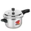 Pigeon Pressure Cooker 5l Deluxe Outer Lid Aluminium Sap 103 - Ergonomic Sturdy Handle Thermal Efficiency Special Alloy Safety Plug
