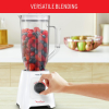 Moulinex Blender 2.8L Plastic Blender Jar with 2 Mills 600W, Grinder and Chopper, BlendForce XXL Jar Blender, 6 Powelix Blades, Leak Free Smart Lock 3-Point System, 2 Speeds, Pulse Function LM458127