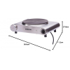 Nikai Hot Plate 188MM Single Steel Body 1500W NKTOE4N2 Overheat Protection System Power Indicator Light Adjustable Thermostat Control