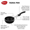 Pigeon Non-Stick Tadka Pan 0.8L – Durable Aluminium Pan for Tempering & Everyday Cooking SAP 177